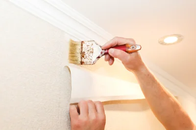 Pose de papier peint à Domats — revêtements muraux et toiles de verre